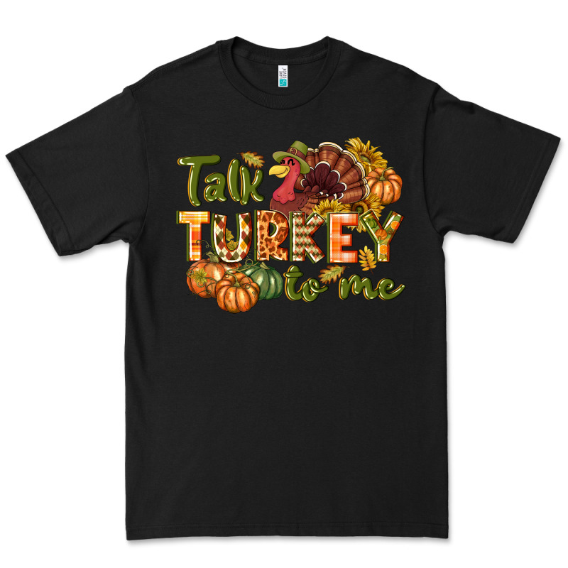 Talk Turkey To Me Thanksgiving P Premium Tee by NancyCooperArtShop | Teevron