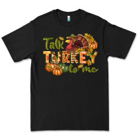 Black Talk turkey to me Thanksgiving p Premium Tee - NancyCooperArtShop
