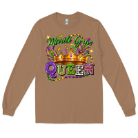 Toasted Coconut mardi gras queen Long Sleeve Tee - FaDigitalArtStudio