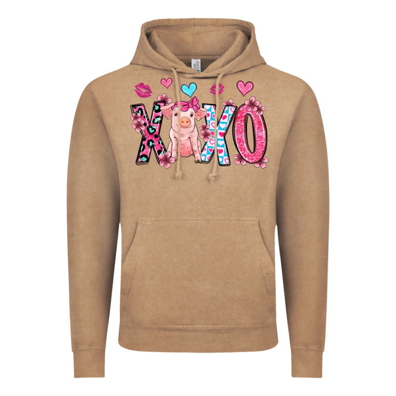 Xoxo Pig Olivia Vintage Hoodie by OliviaCreatesArt | Teevron
