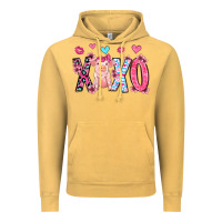 Vintage Mustard xoxo pig olivia Vintage Hoodie - OliviaCreatesArt