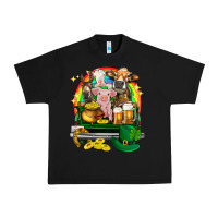 Black St. Patrick's Day farm animals on truck Urban Heavy Tee - HowdyJamesFarm