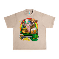 French Oak St. Patrick's Day farm animals on truck Urban Heavy Tee - HowdyJamesFarm