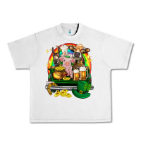 Lunar Rock St. Patrick's Day farm animals on truck Urban Heavy Tee - HowdyJamesFarm