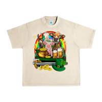 Sandshell St. Patrick's Day farm animals on truck Urban Heavy Tee - HowdyJamesFarm