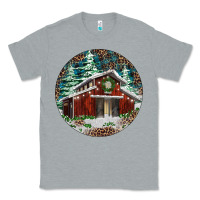 Heather Grey Barn Christmas Classic Tee - RanaPortraitStore