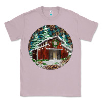 Lilac Barn Christmas Classic Tee - RanaPortraitStore