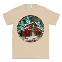 Mushroom Barn Christmas Classic Tee - RanaPortraitStore