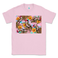 Bubblegum Pink Baby monkey flowers Classic Tee - Artiststas