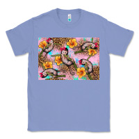 Colony Blue Baby monkey flowers Classic Tee - Artiststas