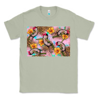 Matcha Baby monkey flowers Classic Tee - Artiststas