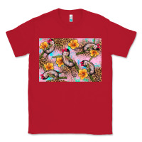 Red Baby monkey flowers Classic Tee - Artiststas