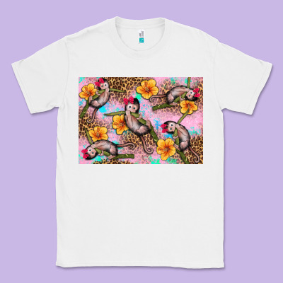 Baby Monkey Flowers Classic Tee Designed By Artiststas