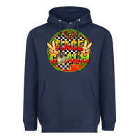 Navy race coach  with leopard and peace hand Heavyweight Hoodie - AdoDesignShop