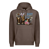 Coffee Happy Easter Premium Hoodie - CowhideDigitalArt