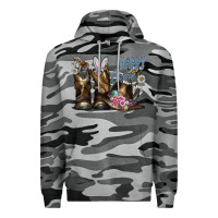 Slate Camo Happy Easter Premium Hoodie - CowhideDigitalArt