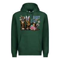 Sports Green Happy Easter Premium Hoodie - CowhideDigitalArt