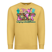 Antique Gold emt emergency medical technician Premium Sweatshirt - AdoDesignShop