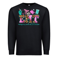 Black emt emergency medical technician Premium Sweatshirt - AdoDesignShop