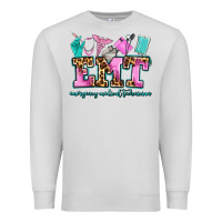 Dove Grey emt emergency medical technician Premium Sweatshirt - AdoDesignShop