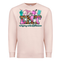 Pale Pink emt emergency medical technician Premium Sweatshirt - AdoDesignShop