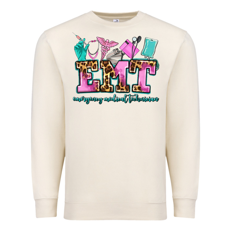 Emt Emergency Medical Technician Premium Sweatshirt by AdoDesignShop | Teevron