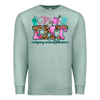 Seafoam emt emergency medical technician Premium Sweatshirt - AdoDesignShop