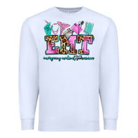 White emt emergency medical technician Premium Sweatshirt - AdoDesignShop