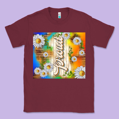Proud With Daisies Classic Tee Designed By Tumblerdesignbyshophia