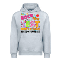 Heather Grey rock the test don't stress! just do your best Urban Hoodie - JahusDesignShop