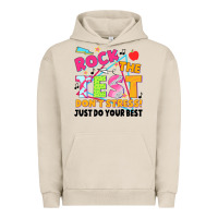 Pigment French Oak rock the test don't stress! just do your best Urban Hoodie - JahusDesignShop