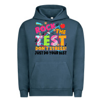Pigment Midnight Navy rock the test don't stress! just do your best Urban Hoodie - JahusDesignShop