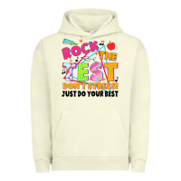 Pigment Pistachio rock the test don't stress! just do your best Urban Hoodie - JahusDesignShop