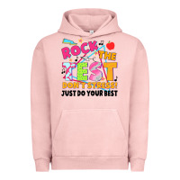 Pigment Salmon rock the test don't stress! just do your best Urban Hoodie - JahusDesignShop