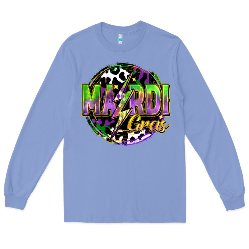 Mardi Gras Lightning Long Sleeve Tee by FaDigitalArtStudio | Teevron