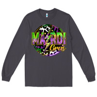 Smoke mardi gras lightning Long Sleeve Tee - FaDigitalArtStudio