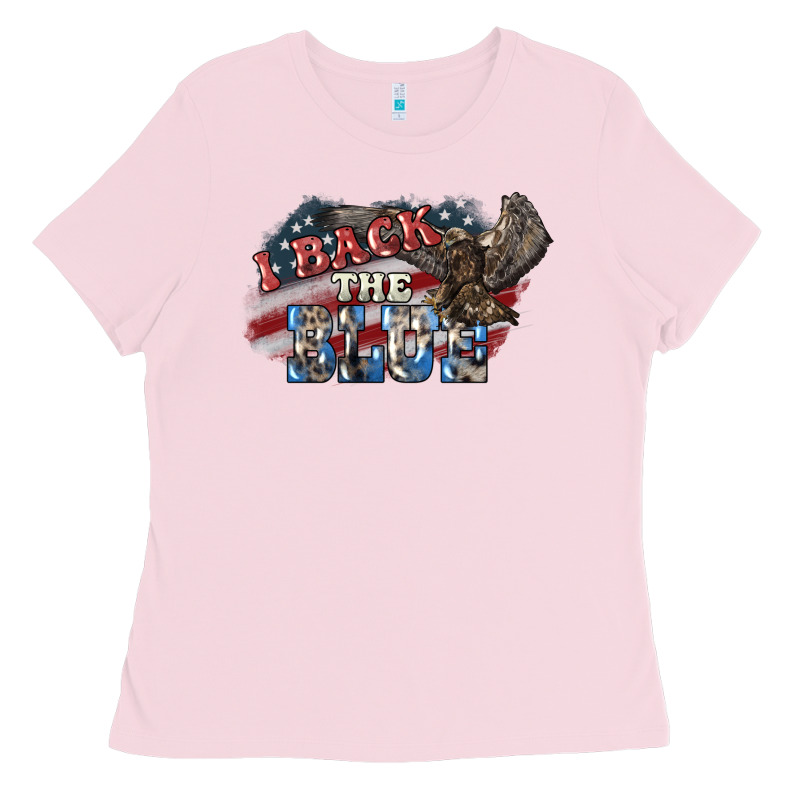 I Back To Blue Eagle 4th Of July Ladies Tee by HowdyJamesFarm | Teevron
