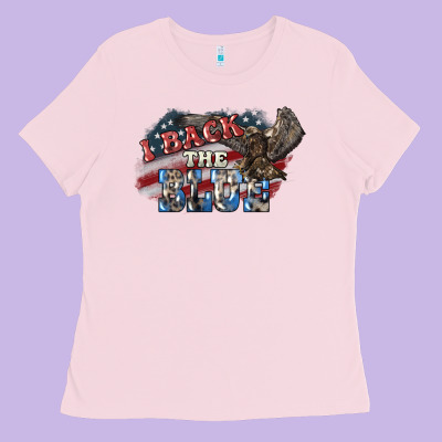 I Back To Blue Eagle 4th Of July Ladies Tee Designed By Howdyjamesfarm