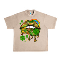 French Oak St. Patrick's Day lips Urban Heavy Tee - HowdyJamesFarm