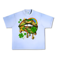 Grape Ice St. Patrick's Day lips Urban Heavy Tee - HowdyJamesFarm