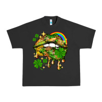 Pigment Black St. Patrick's Day lips Urban Heavy Tee - HowdyJamesFarm