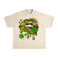 Sandshell St. Patrick's Day lips Urban Heavy Tee - HowdyJamesFarm