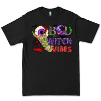 Black Bad witch vibes Premium Tee - NancyCooperArtShop