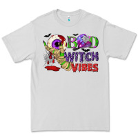 Dove Grey Bad witch vibes Premium Tee - NancyCooperArtShop