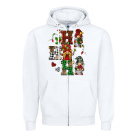White christmas ho ho ho gnomes Zipper Hoodie - BarkalooDesign