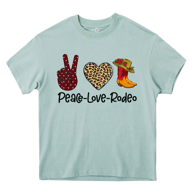 Peace Love Rodeo Heavy Core Tee by Bettercallsaul | Teevron