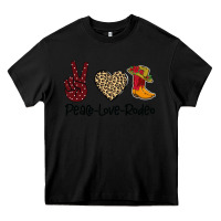 Black Peace Love Rodeo Heavy Core Tee - Bettercallsaul
