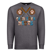 Charcoal Heather calm your mitts Premium Sweatshirt - AdoDesignShop