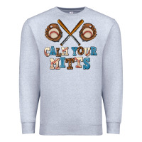 Heather Grey calm your mitts Premium Sweatshirt - AdoDesignShop