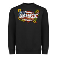 Black usa map Heavyweight Sweatshirt - Artiststas